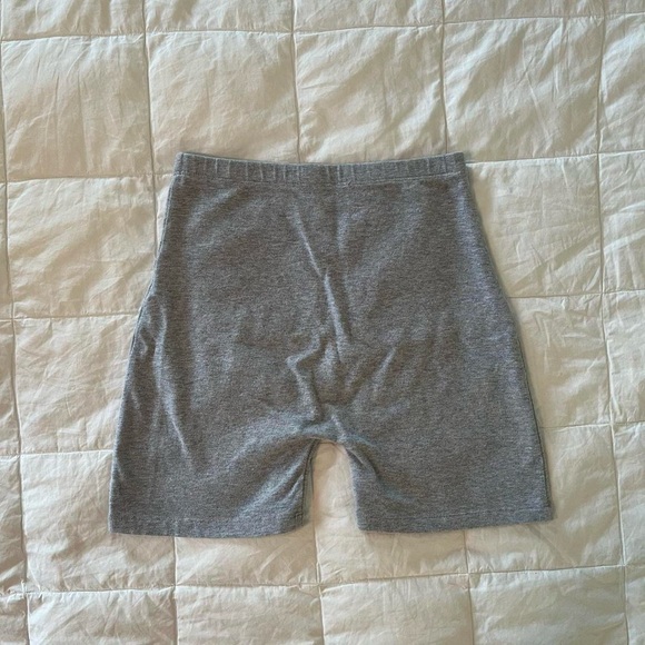 Brandy Melville light gray biker shorts - Picture 2 of 3